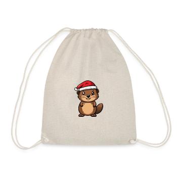 Castor Noël Mignon - Sac de sport léger - nature - Devant