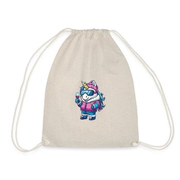 Unicorn Ski Après Ski - Drawstring Bag - nature - Front