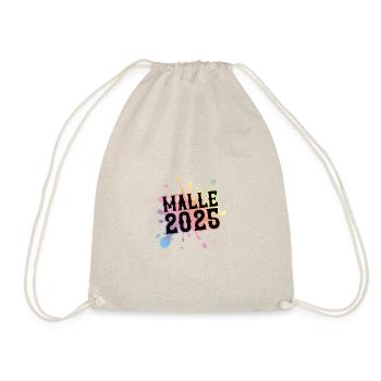 Malle 2025 Klecks Bunt - Turnbeutel - Natur - Vorne