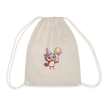 hibou anniversaire bébé - Sac de sport léger - nature - Devant