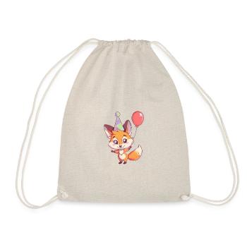 Fox Birthday Baby - Drawstring Bag - nature - Front
