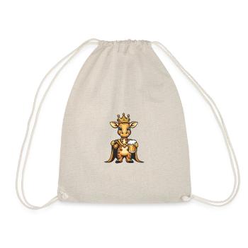 Girafe Bière Drôle - Sac de sport léger - nature - Devant
