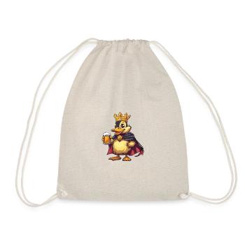 Duck Beer Funny - Drawstring Bag - nature - Front