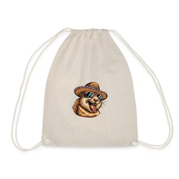 écureuil bande dessinée drôle sombrero - Sac de sport léger - nature - Devant