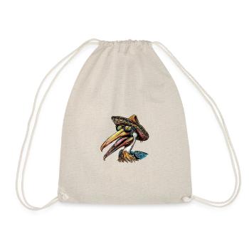 Pelikan Vogel Lustig Sombrero - Turnbeutel - Natur - Vorne