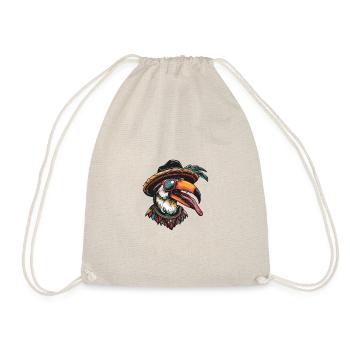 Toucan oiseau bande dessinée drôle sombrero - Sac de sport léger - nature - Devant
