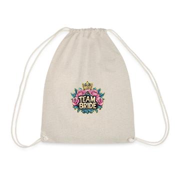 Team Bride Wedding Hen Party - Drawstring Bag - nature - Front