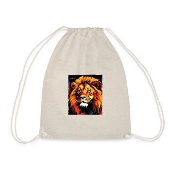 Lion Portrait - Drawstring Bag - nature - Front