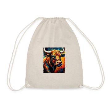 Taureau Portrait Taureau - Sac de sport léger - nature - Devant