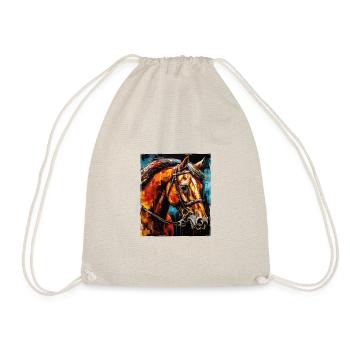 Portrait de cheval - Sac de sport léger - nature - Devant