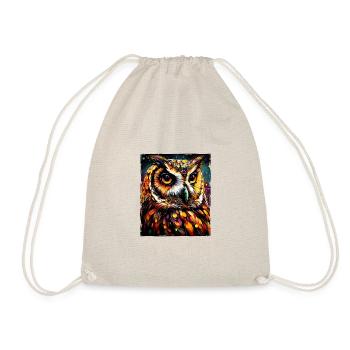 Portrait de hibou - Sac de sport léger - nature - Devant
