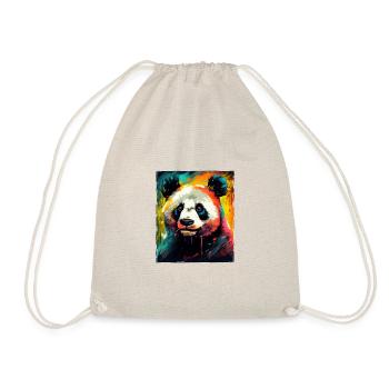 Panda Portrait - Drawstring Bag - nature - Front
