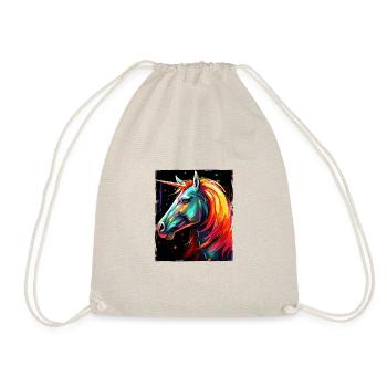 Unicorn Portrait - Drawstring Bag - nature - Front