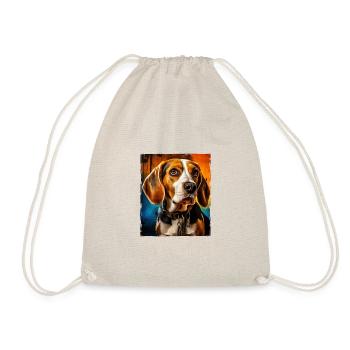 Portrait de chien beagle - Sac de sport léger - nature - Devant