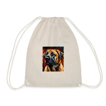 Kangal Hund Porträt - Turnbeutel - Natur - Vorne