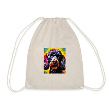 Caniche chien portrait - Sac de sport léger - nature - Devant