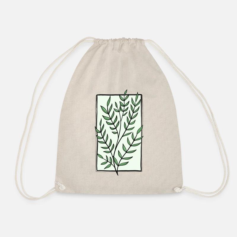 Sheet frame - Drawstring Bag - nature