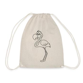 Flamingo Comic Animal - Sac de sport léger - nature - Devant
