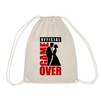 Wedding Couple Game Over Bridal Couple Jga - Drawstring Bag - nature - Front