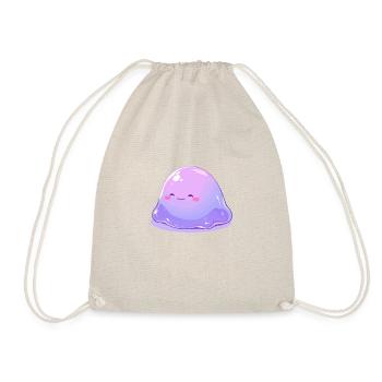 Monstre visqueux mignon - Conception de dessin animé mignon - Sac de sport léger - nature - Devant