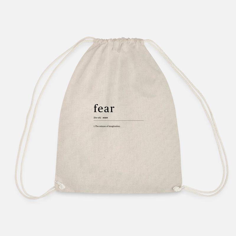 Inspiring Fear Dictionary Definition - Drawstring Bag - nature