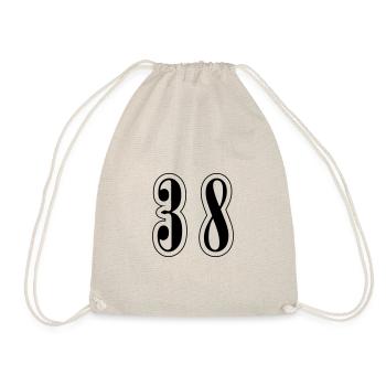 38 Symbole numérique - Sac de sport léger - nature - Devant