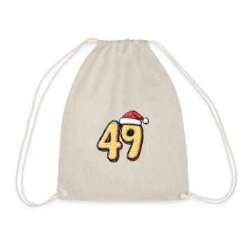49 Zahl Weihnachten - Turnbeutel - Natur - Vorne