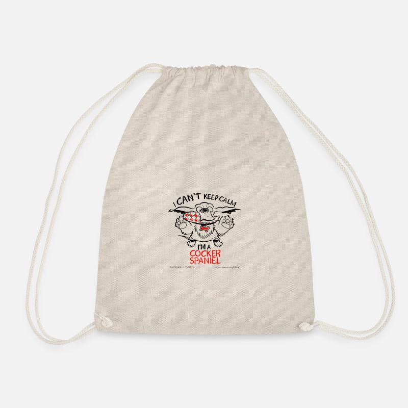 Humor-style graphics by cocker spaniel that - Drawstring Bag - nature