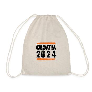 Croatia 2024 Team - Drawstring Bag - nature - Front
