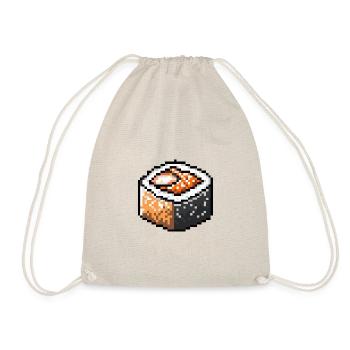 Sushi Pixel Gamer - Turnbeutel - Natur - Vorne