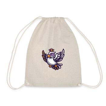 Couronne de bande dessinée d’oiseau colombe - Sac de sport léger - nature - Devant