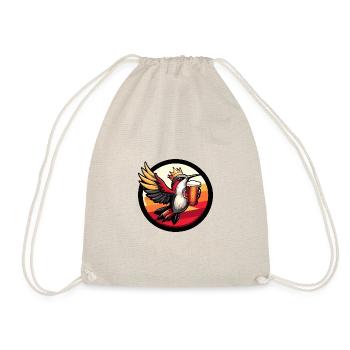Kolibri Vogel Bier Comic - Turnbeutel - Natur - Vorne