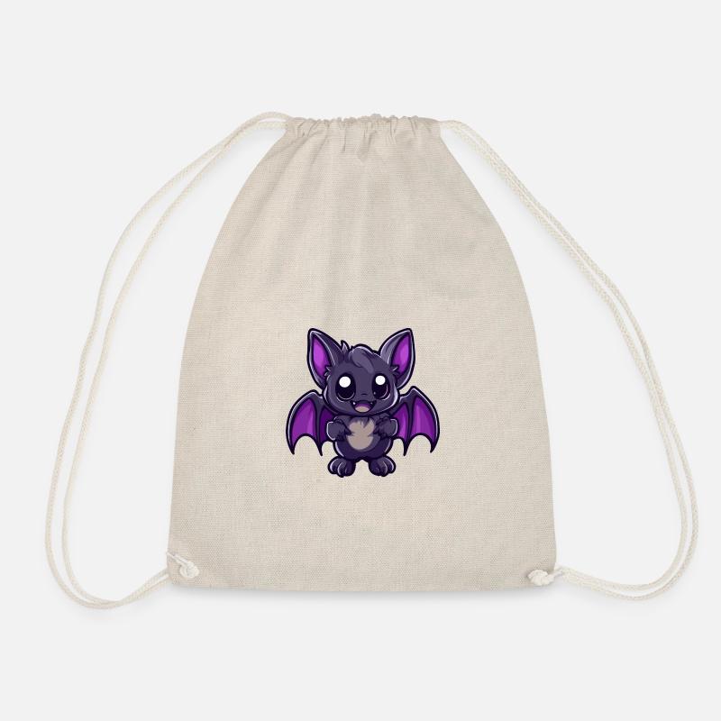 Fledermaus Halloween Lustig Cartoon - Turnbeutel - Natur