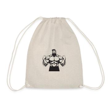 Bodybuilders Fitness Muscles Gym Bodybuilding - Drawstring Bag - nature - Front