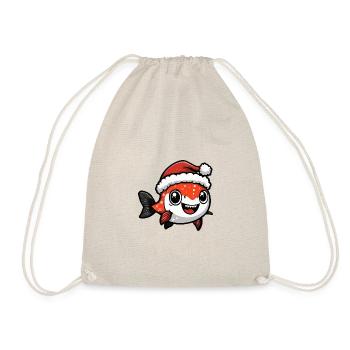 Piranha Poisson Noël Mignon - Sac de sport léger - nature - Devant