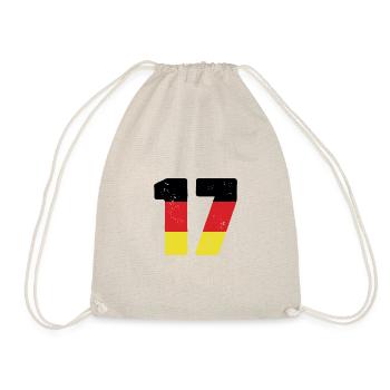 17 Number Jersey Germany - Drawstring Bag - nature - Front