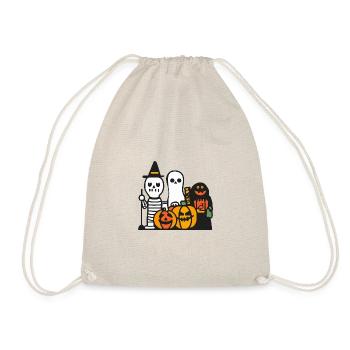 Équipe de la fête comique d’Halloween - Sac de sport léger - nature - Devant