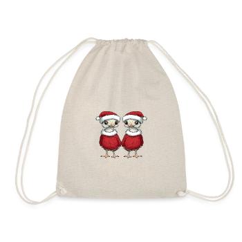 Strauß Weihnachten Team - Turnbeutel - Natur - Vorne