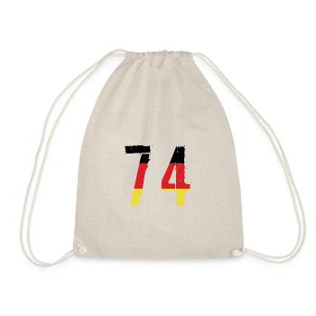 Maillot 74 Numéro Allemagne - Sac de sport léger - nature - Devant