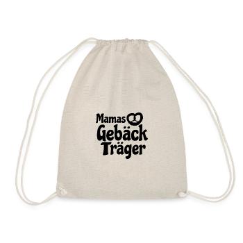 Geschenkidee Mamas Gebäckträger Bäckertasche - Turnbeutel - Natur - Vorne