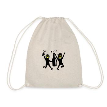 Fête Équipe Bière Enterrement de vie de jeune fille - Sac de sport léger - nature - Devant
