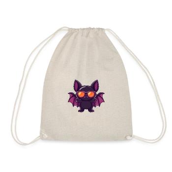 Bat Halloween Cool - Drawstring Bag - nature - Front