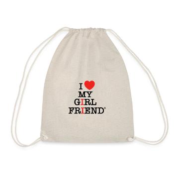 I Love My Girlfriend - Sac de sport léger - nature - Devant
