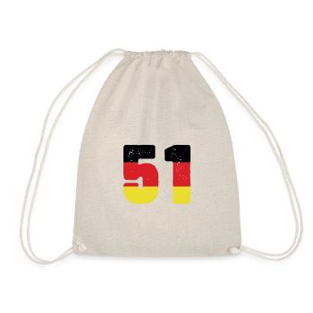 51 Numéro Jersey Allemagne - Sac de sport léger - nature - Devant