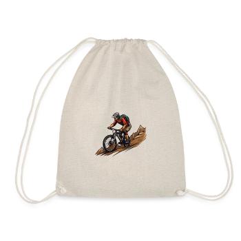 Mountain Biker Sports - Drawstring Bag - nature - Front