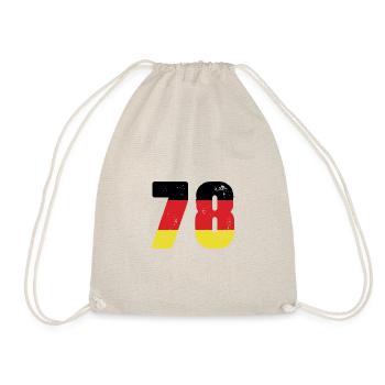 78 Numéro Jersey Allemagne - Sac de sport léger - nature - Devant