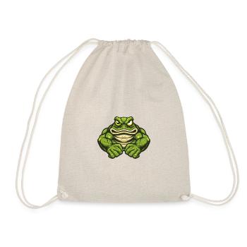 Frog Muscles Bodybuilding - Drawstring Bag - nature - Front