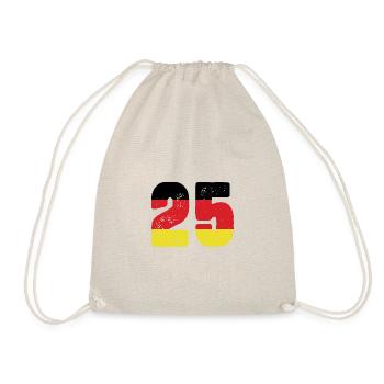 25 Number Jersey Germany - Drawstring Bag - nature - Front