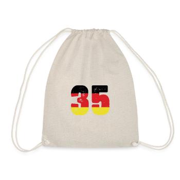 35 Numéro Jersey Allemagne - Sac de sport léger - nature - Devant