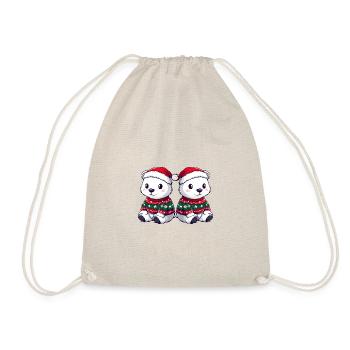 Équipe de Noël de l’ours polaire - Sac de sport léger - nature - Devant